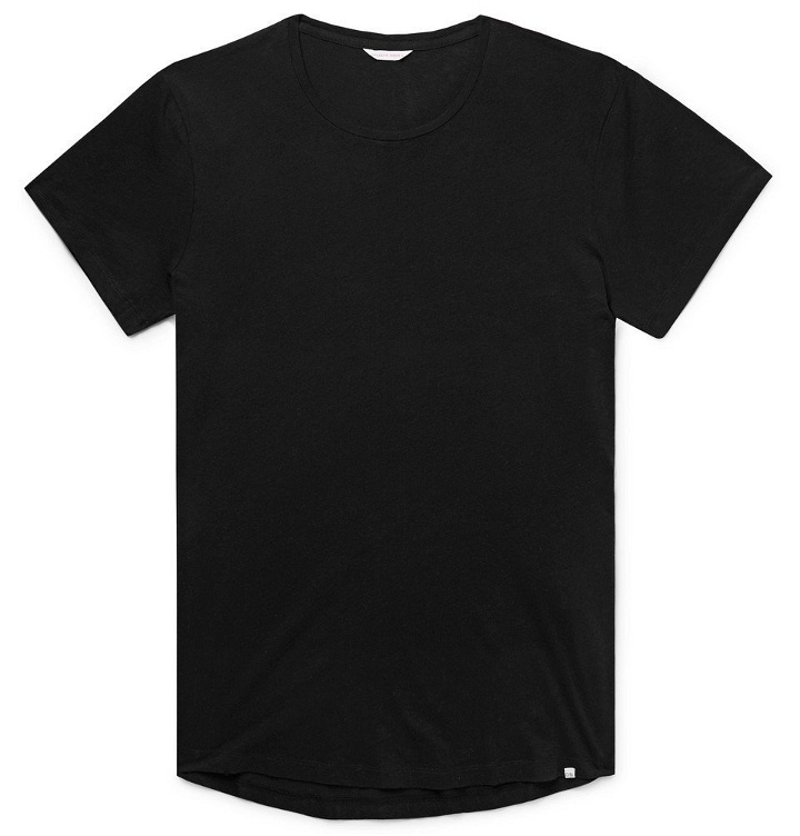Photo: Orlebar Brown - OB-T Slim-Fit Cotton-Jersey T-Shirt - Men - Black