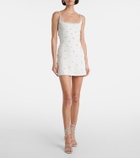 Clio Peppiatt Droplet embellished beaded minidress