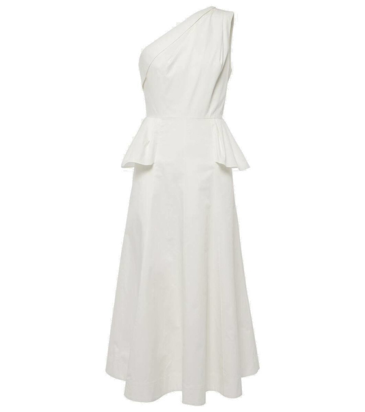 Photo: Roland Mouret One-shoulder cotton poplin midi dress