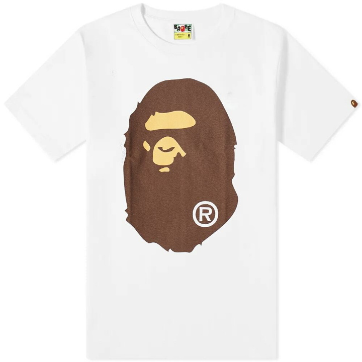 Photo: A Bathing Ape Men's Big Ape Head T-Shirt in White