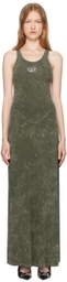 Diesel Green D-Avena-P1 Maxi Dress