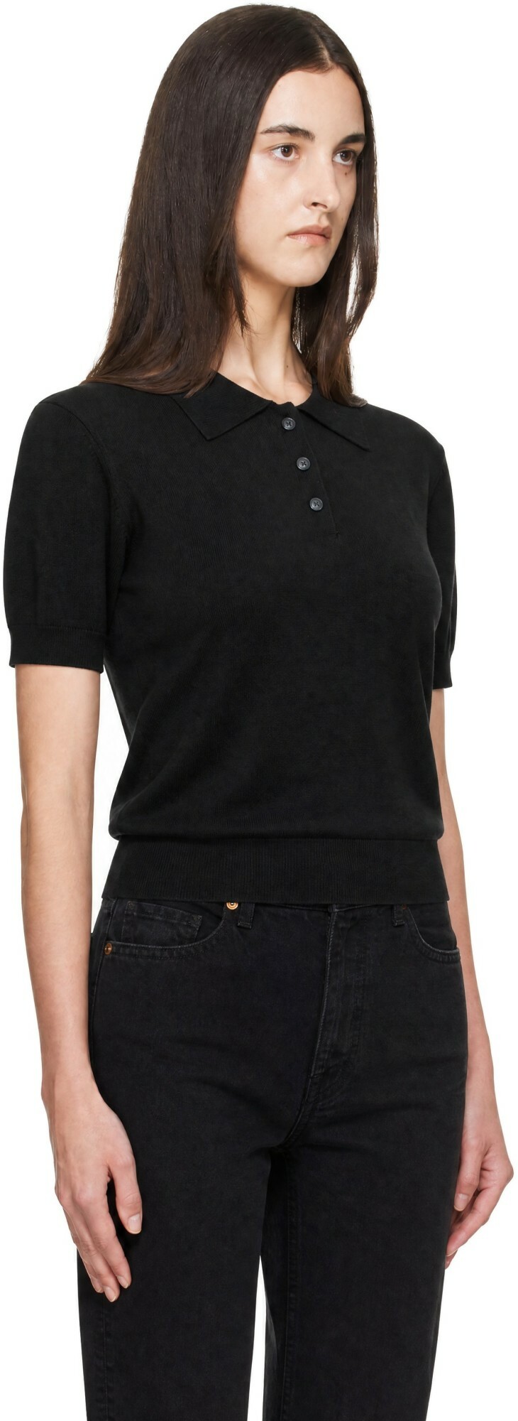 High Sport Black Court Polo