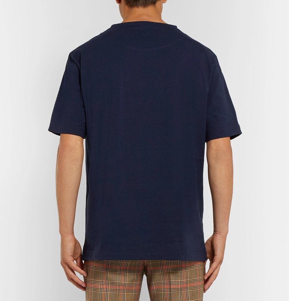 Missoni - Logo-Print Cotton-Jersey T-Shirt - Men - Navy