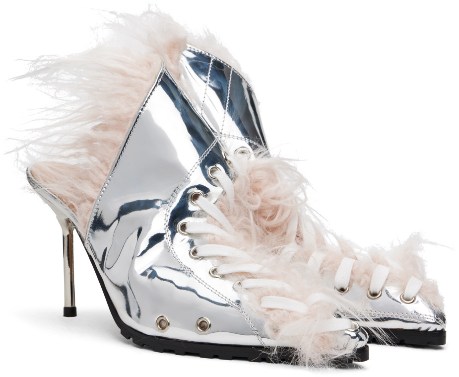 Ottolinger Silver Heel Mules