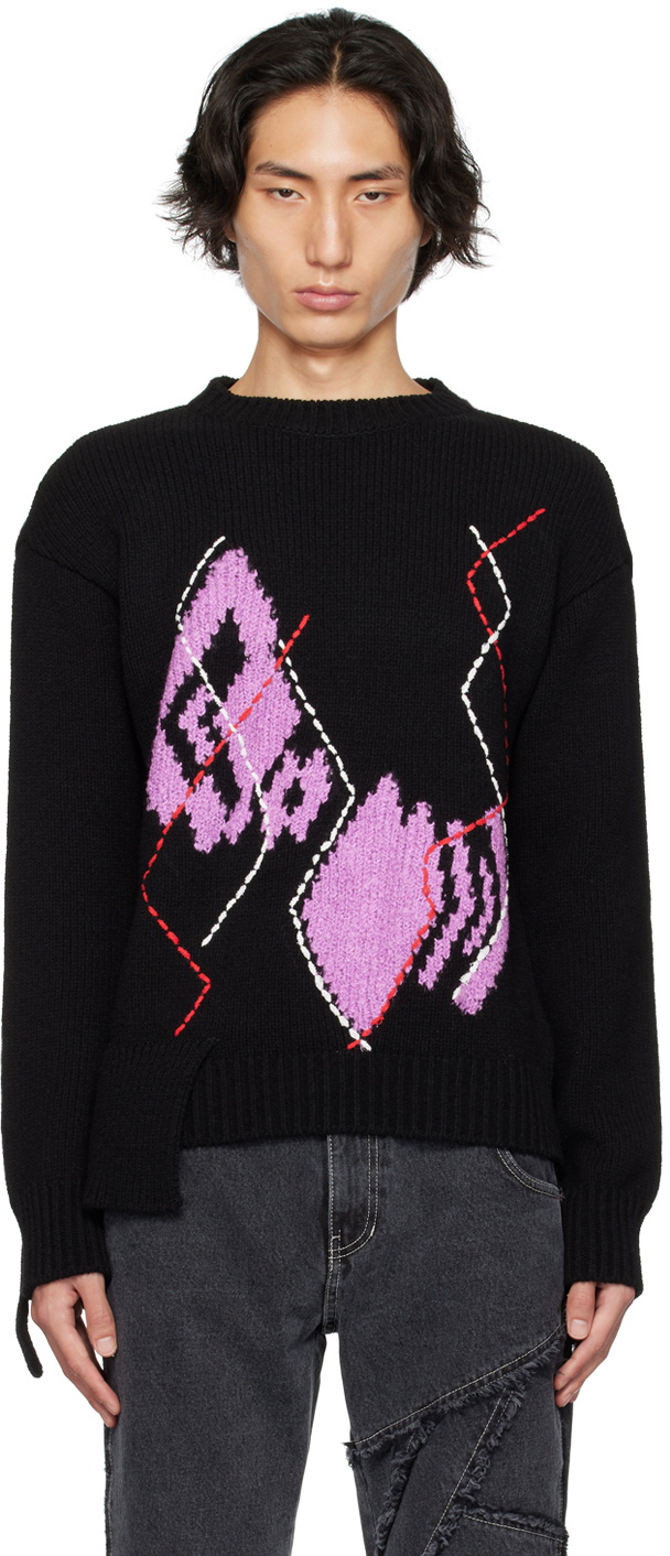 Andersson Bell Black Argyle Sweater Andersson Bell