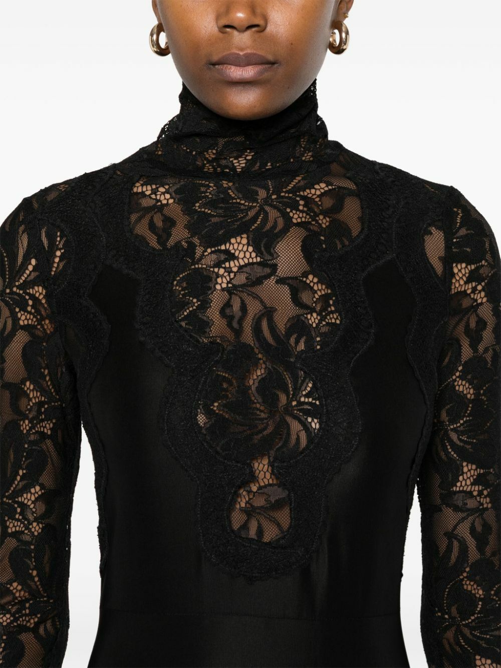 Rabanne Black Lace Dress Paco Rabanne