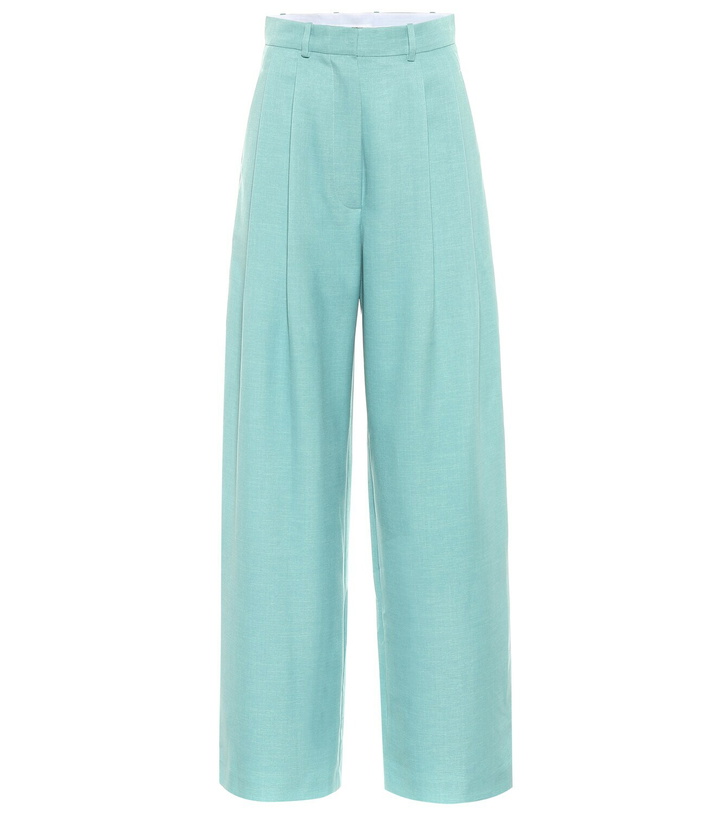 Photo: Dodo Bar Or High-rise wide-leg wool-blend pants