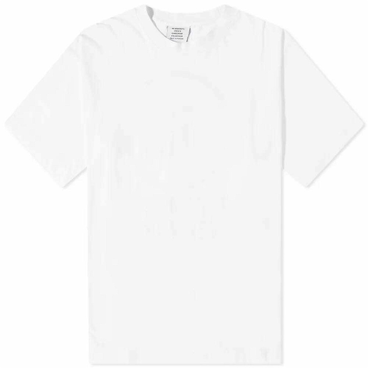 Photo: Vetements Men's Inside Out T-Shirt in White