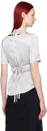 Youth Gray Halter Strap Blouse