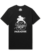 PARADISE - Printed Cotton-Jersey T-shirt - Black