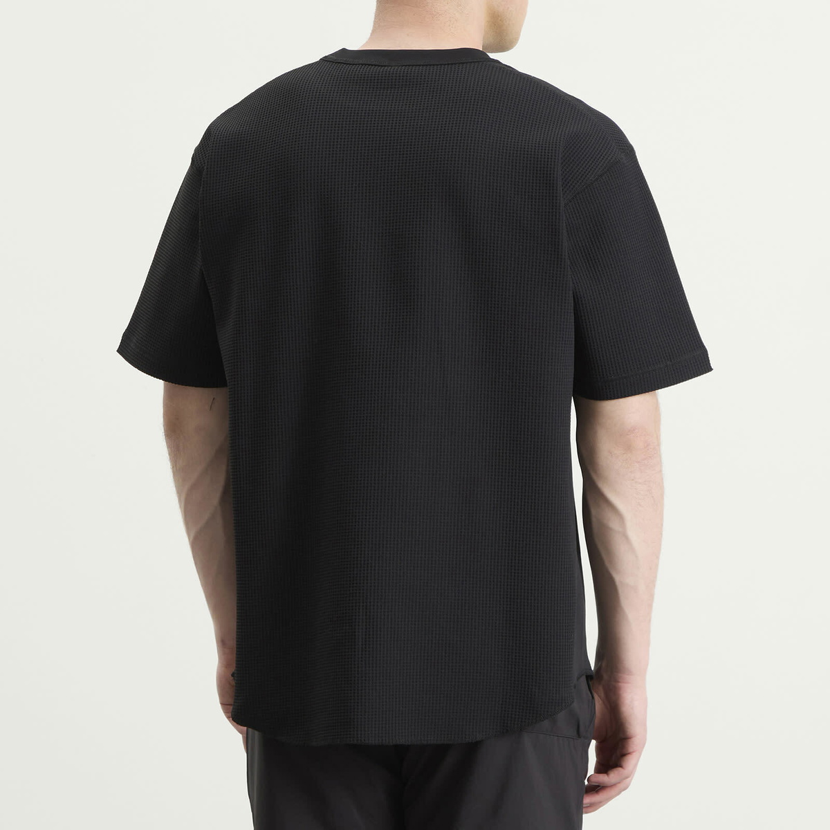 NANGA Men's Airflex® Waffle T-Shirt in Black