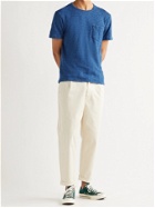 ALEX MILL - Standard Slim-Fit Slub Cotton-Jersey T-Shirt - Blue