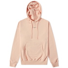 Drôle de Monsieur Men's Centre Logo Popover Hoody in Peach