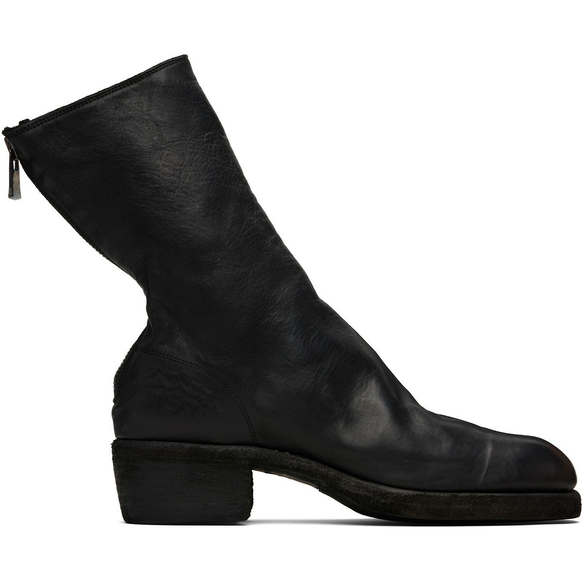 Guidi Black Back Zip Boots
