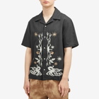 Magic Castles Men's Dancers Vacation Shirt in Charcoal Linen