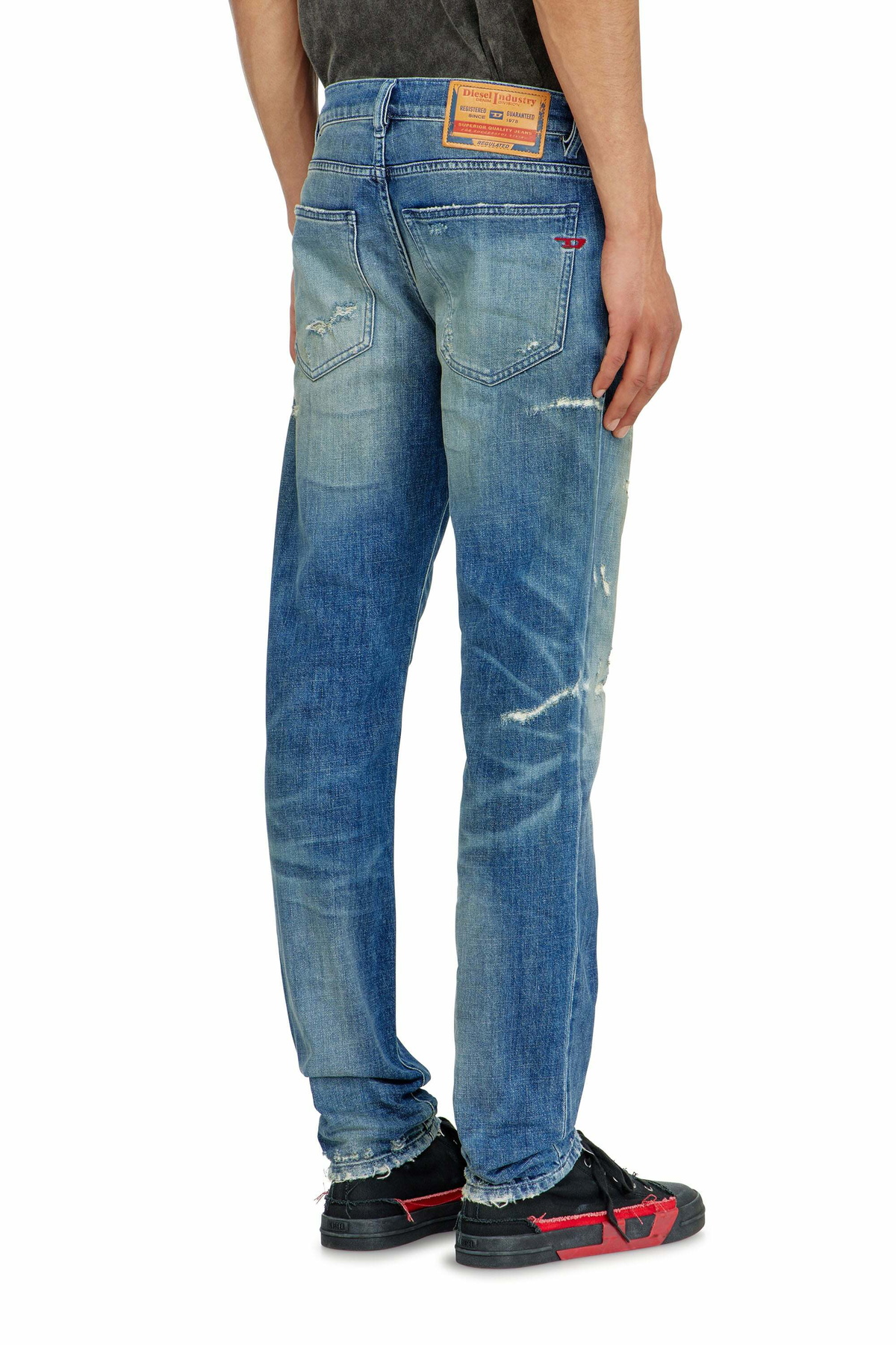 Diesel Slim Jeans Regular Waist 2019 D-Strukt, , Zip fly