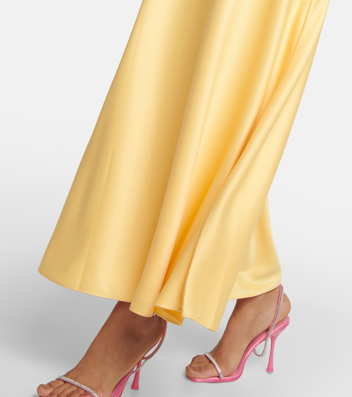 Simkhai - Roberta crochet and satin maxi dress