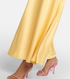 Simkhai - Roberta crochet and satin maxi dress