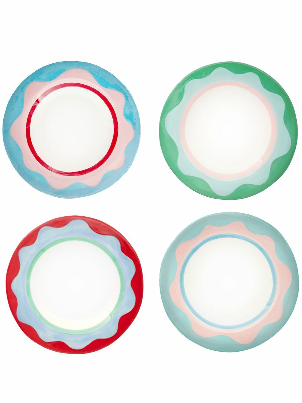 LAETITIA ROUGET Multicolour Wavy Dessert Plate Set