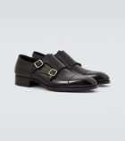 Tom Ford Elkan leather monk strap shoes