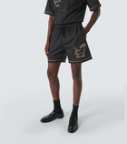 Amiri Resort Club embroidered cotton shorts