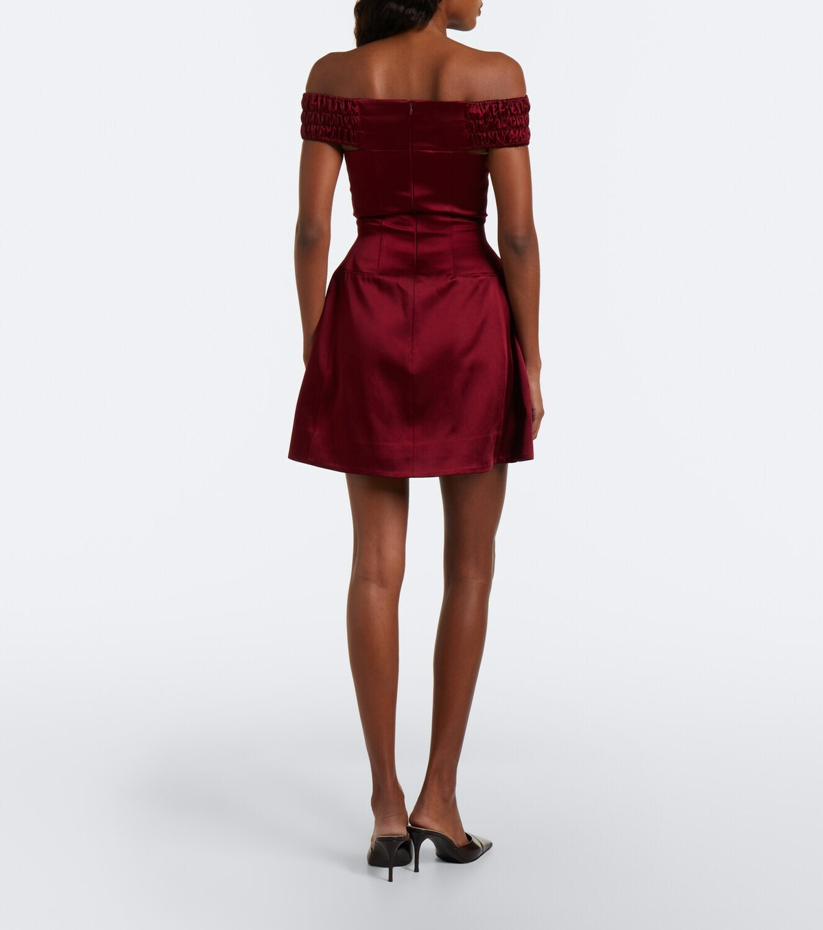 Shushu/Tong Off-shoulder cotton-blend minidress