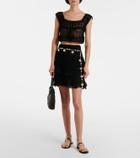 Anna Kosturova Florence cotton crochet miniskirt