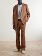 Frescobol Carioca - Paulo Linen and Virgin Wool-Blend Suit Jacket - Brown