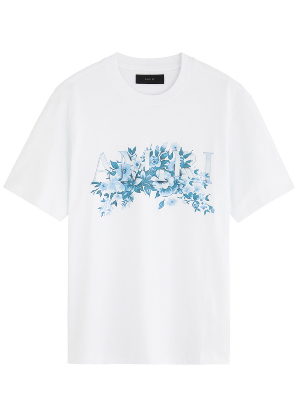 Photo: Amiri Garden Printed Cotton T-shirt White