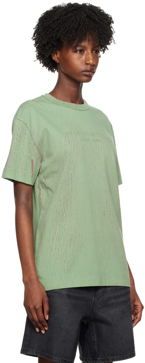 Alexander Wang Green Overdyed T-Shirt Alexander Wang