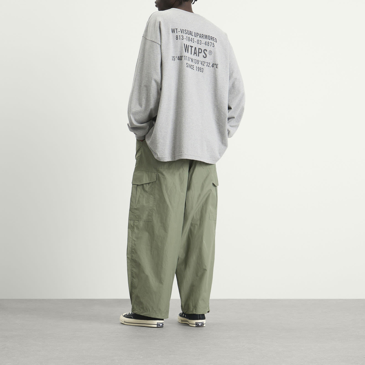 WTAPS Men's Spec Long Sleeve T-Shirt in Ash Gray
