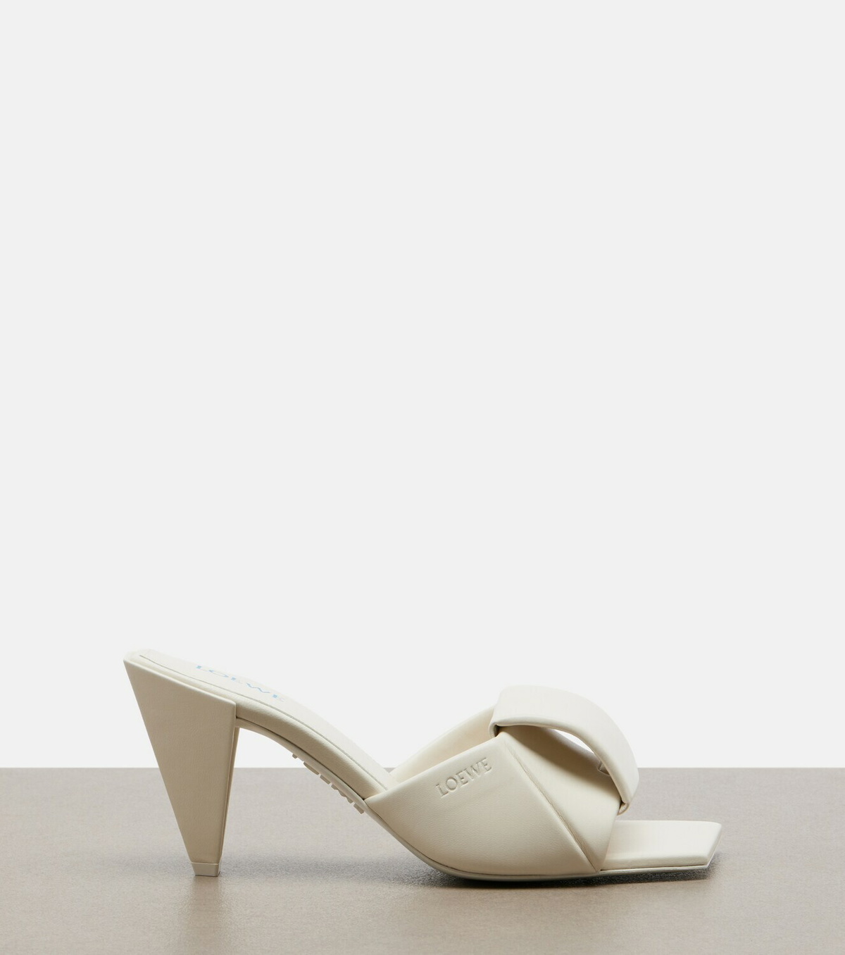 Loewe Origami leather mules
