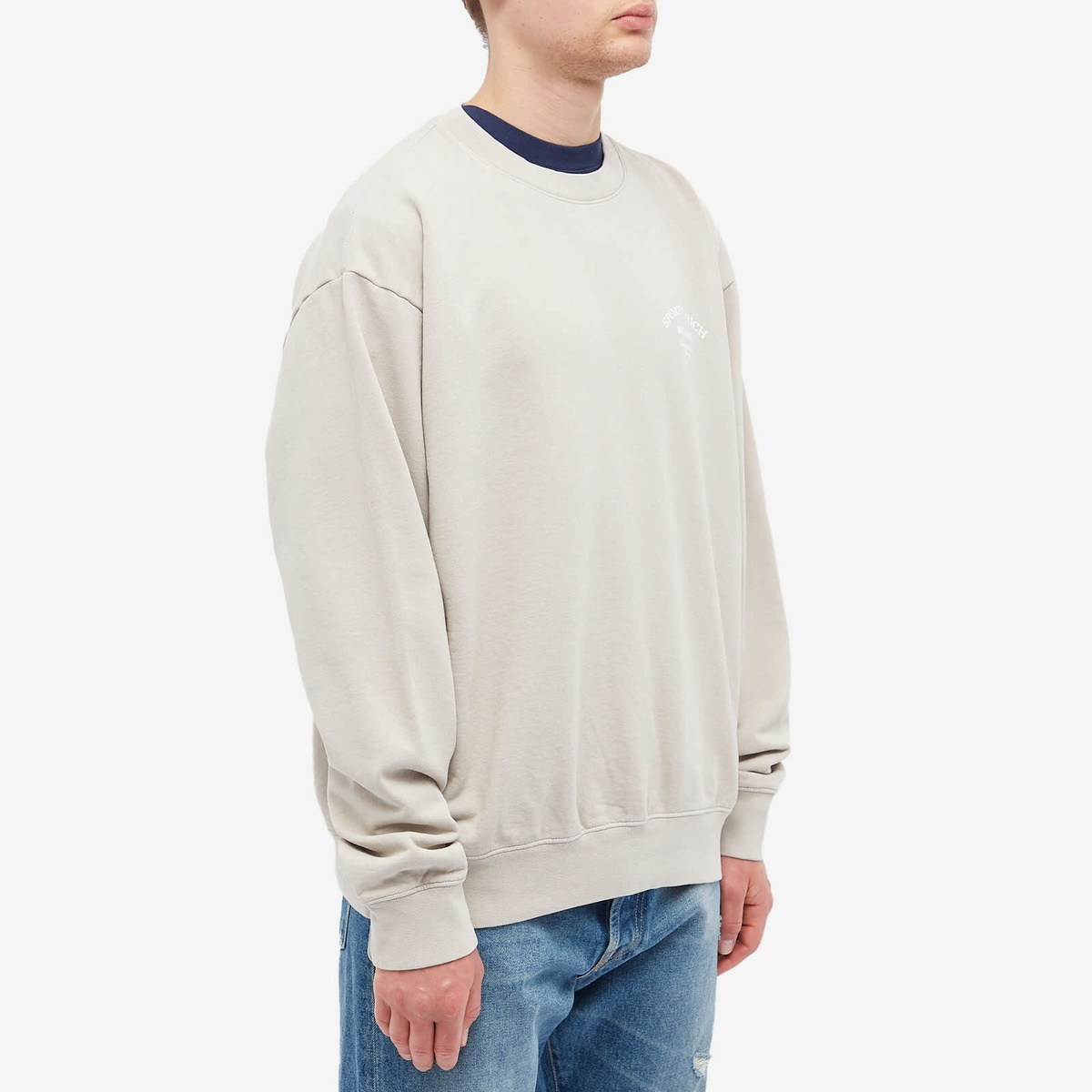 ★Sporty & Rich★ Wellness Studio Man to Man Dove CR866DV CR Buy Sporty & Rich Wellness Studio Crewneck 'Dove/White