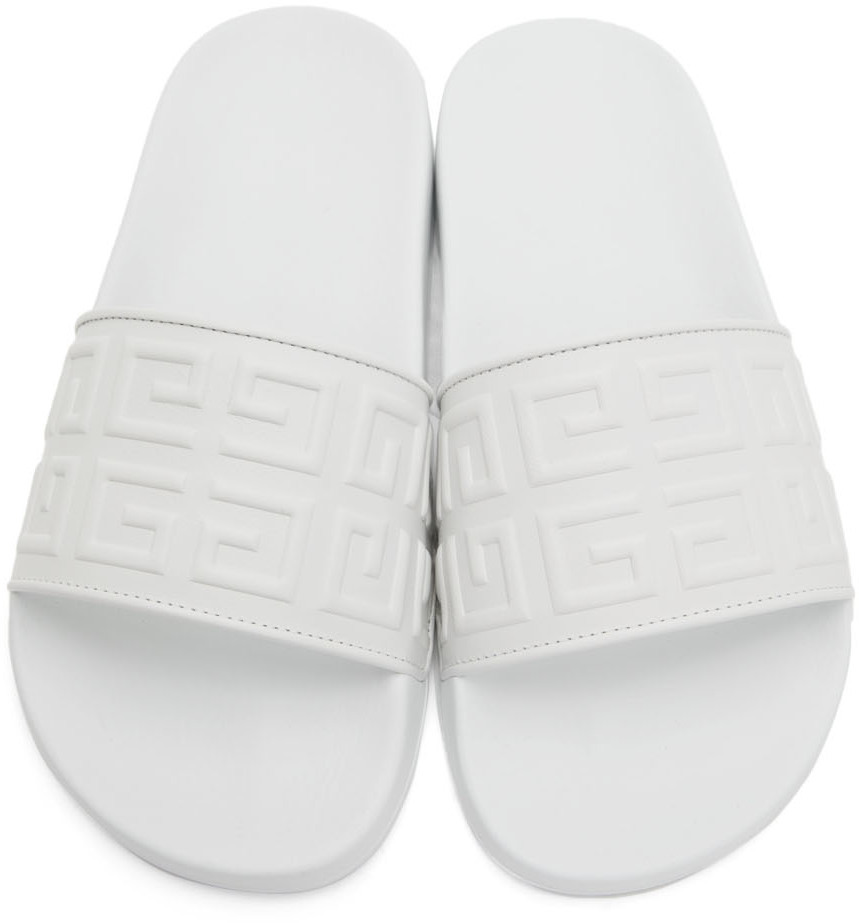 Givenchy flip flops on sale white