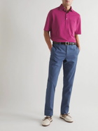 Sid Mashburn - Cotton-Piqué Polo Shirt - Purple