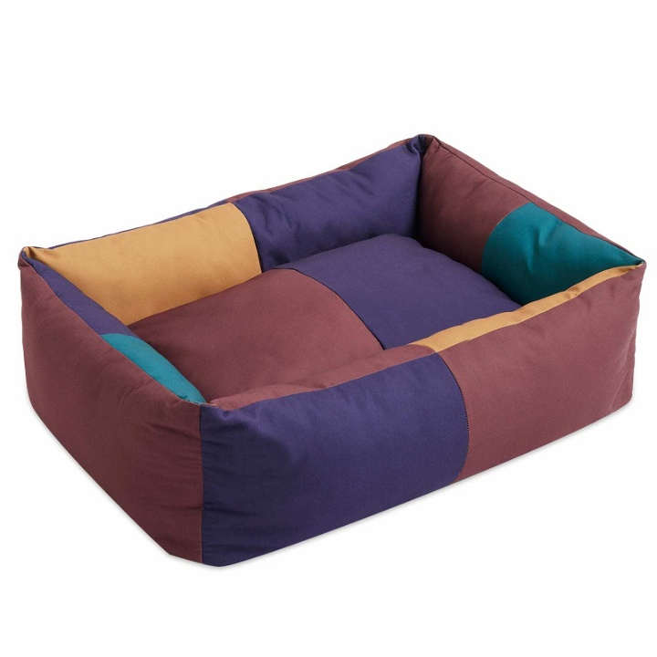 Photo: HAY Large Dog Bed in Burgundy/Green 