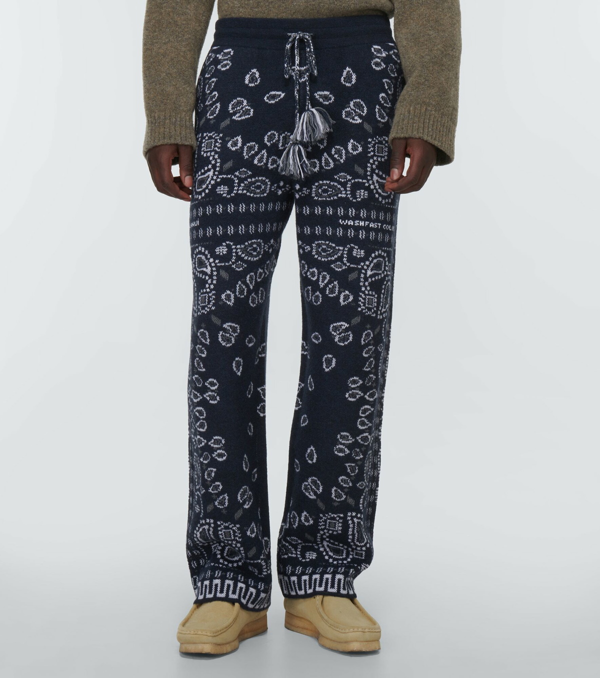 Alanui - Bandana Piquet jacquard sweatpants