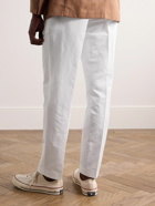 Orlebar Brown - Carsyn Tapered Pleated Linen and Cotton-Blend Trousers - White