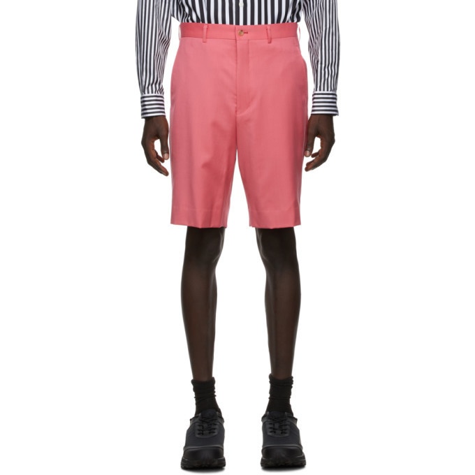 Photo: Comme des Garcons Homme Plus Pink Wool Gabardine Shorts