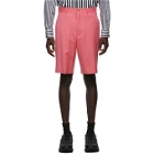 Comme des Garcons Homme Plus Pink Wool Gabardine Shorts