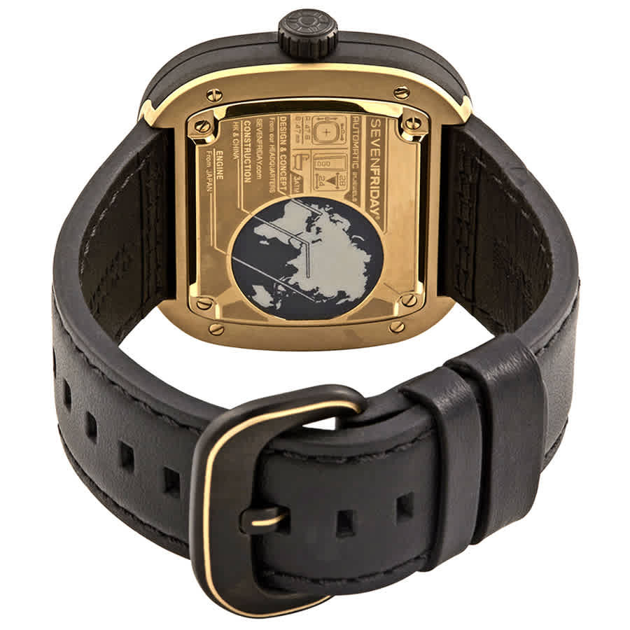 Sevenfriday P-Series Automatic Black Dial Mens Watch P2B/02