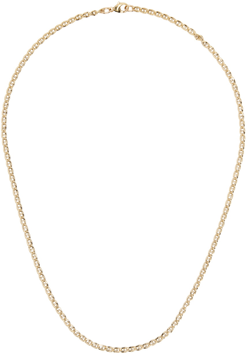 MAPLE Gold Bar Curb Chain Necklace Maple