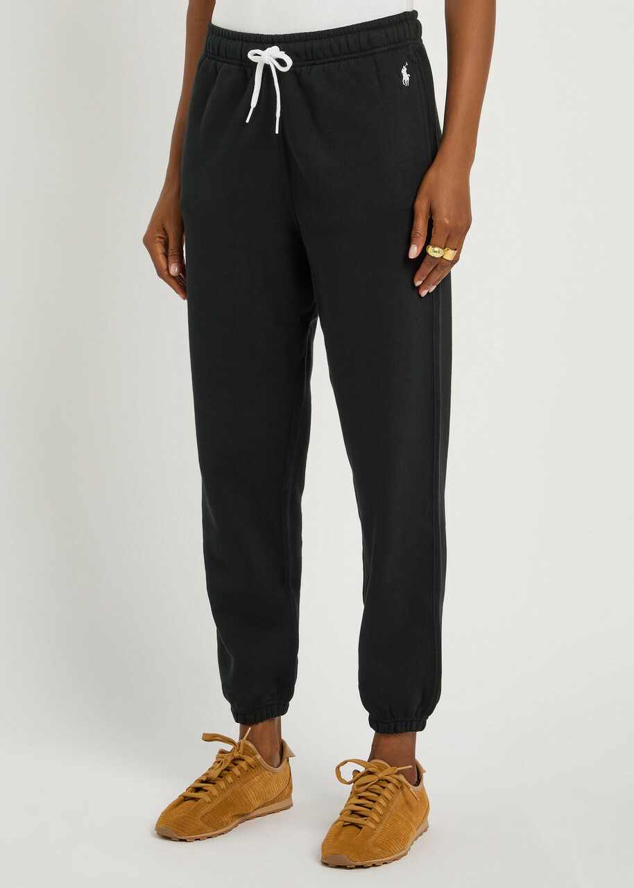 Polo Ralph Lauren Logo-embroidered Cotton-blend Sweatpants Black