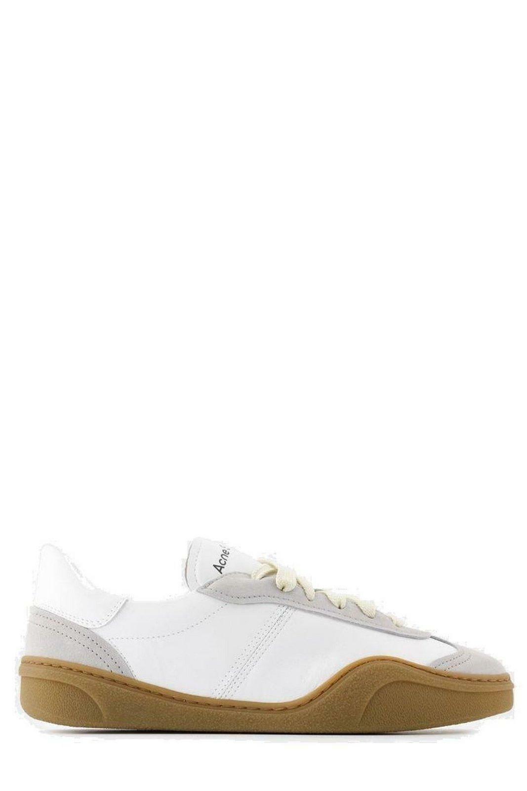 Acne Studios Men's 08STHLM Low Pop Sneakers in White/Black Acne Studios Men's 08STHLM Low Pop Sneakers in White/Black