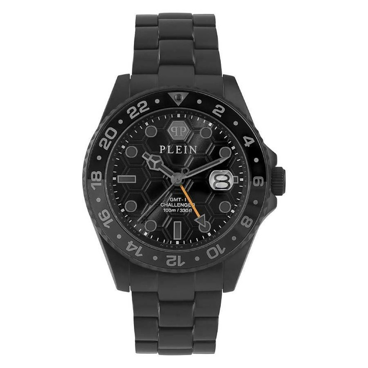 Photo: Philipp Plein GMT-I Challenger GMT Quartz Black Dial Mens Watch PWYBA0923