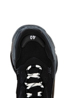Balenciaga Triple S Black Panelled Sneakers, Sneakers, Black, Mesh