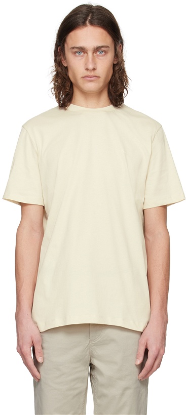 Photo: BOSS Off-White Rubber-Print T-Shirt