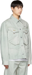 Objects IV Life Khaki Paneled Denim Jacket