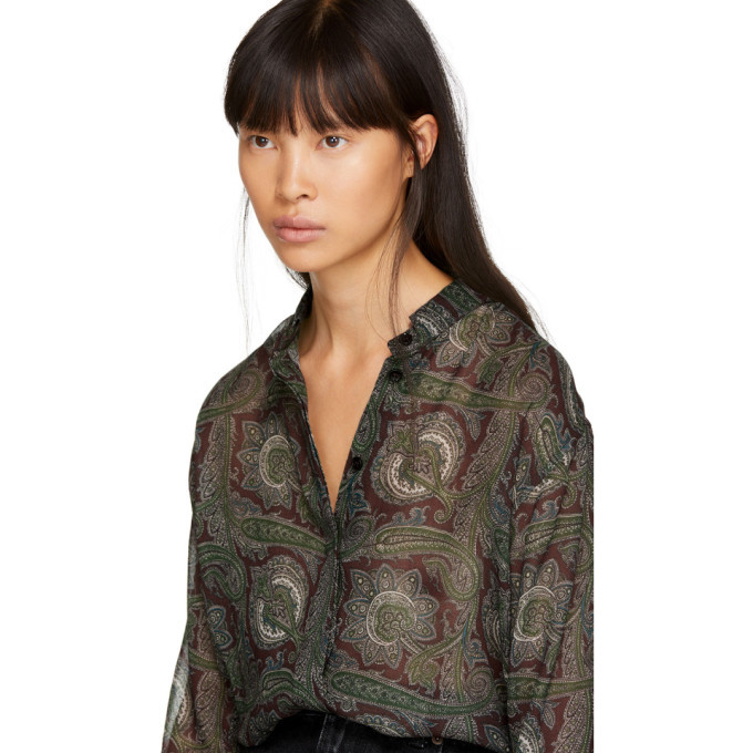 Saint laurent shop paisley shirt