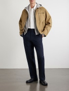 Noah - Straight-Leg Cotton-Twill Trousers - Blue